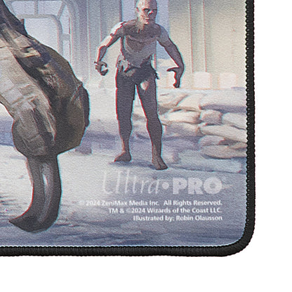 A black stitched Fallout V.A.T.S. standard gaming playmat. Brand: Ultra-Pro, Item: Fallout V.A.T.S. Black Stitched Standard Gaming Playmat for Magic: The Gathering