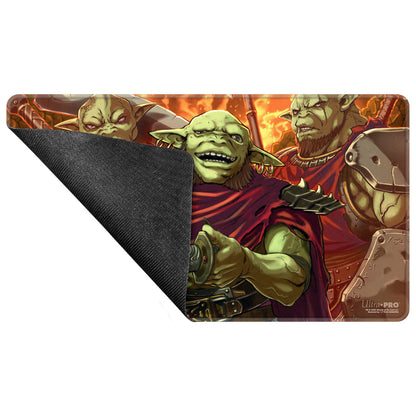 A Krenko Stitched Playmat for Magic: The Gathering. Brand: Ultra-Pro, Item: Commander Series #6 Krenko Stitched Playmat.