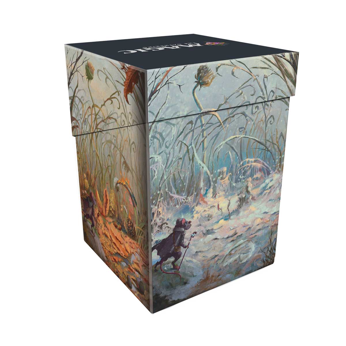 A white Bloomburrow Season Lands: Plains (Summer) 100+ DECK BOX® for Magic: The Gathering.