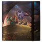 A black 12-Pocket PRO-BINDER for Magic: The Gathering featuring the Bloomburrow Party Faceoff Against Dragonhawk, Fate's Tempest artwork. Brand: Ultra PRO, Item: Bloomburrow Party Faceoff Against Dragonhawk, Fate's Tempest 12-Pocket PRO-BINDER® for Magic: The Gathering.