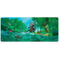 A vibrant playmat featuring Ral, the otter mage, casting lightning spells in a lush river scene. Brand: Ultra PRO, Item: Bloomburrow Key Artwork Featuring Ral 6ft Table Playmat for Magic: The Gathering