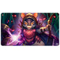 A fantasy art playmat featuring a rodent warrior in armor wielding a magical staff. Brand: Ultra PRO, Item: Bloomburrow Vren, the Relentless Playmat for Magic: The Gathering