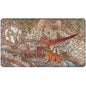 A colorful gaming playmat featuring Mabel, Heir to Cragflame from Magic: The Gathering. Brand: Ultra PRO, Item: Bloomburrow Mabel, Heir to Cragflame HOLOFOIL® Standard Gaming Playmat