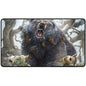 A Black Stitched Standard Gaming Playmat featuring Lumra, Bellow of the Woods from Magic: The Gathering, illustrated by Ultra PRO.