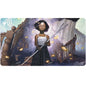 A Standard Gaming Playmat featuring Aminatou, Veil Piercer from Duskmourn. Brand: Ultra PRO, Item: Duskmourn Aminatou, Veil Piercer (Commander) Standard Gaming Playmat for Magic: The Gathering.