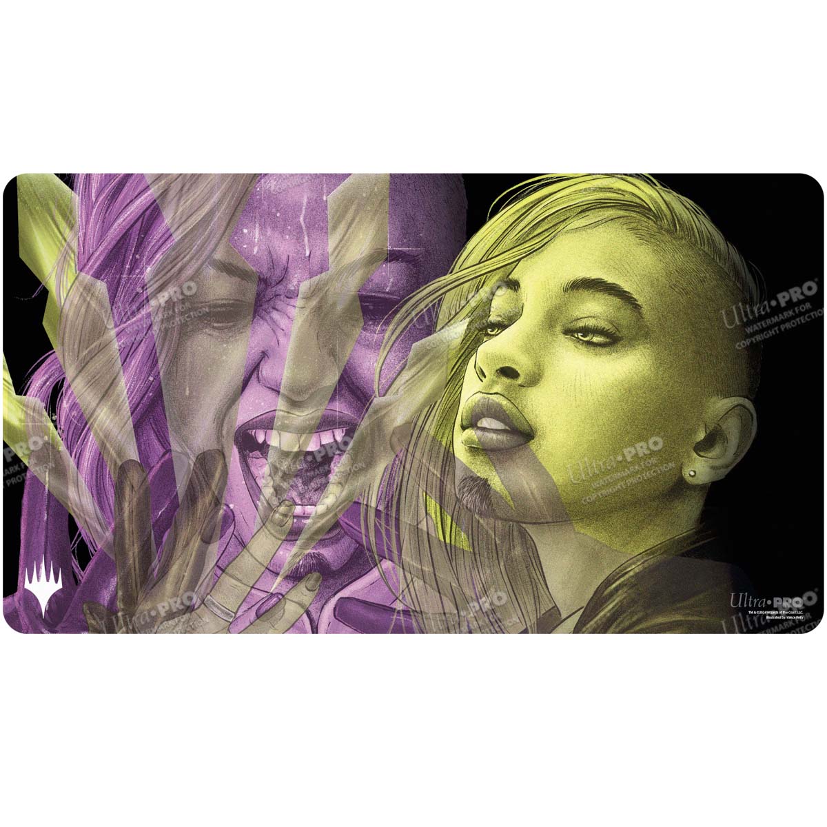A Double Exposure Art Playmat featuring Niko, Light of Hope from Magic: The Gathering. Brand: Ultra PRO, Item: Duskmourn Niko, Light of Hope (Double Exposure Alt) Playmat Standard Gaming for Magic: The Gathering