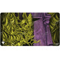 A yellow and purple illustrated Magic: The Gathering playmat featuring Valgavoth, Terror Eater. Brand: Ultra PRO, Item: Duskmourn Valgavoth, Terror Eater (Double Exposure Alt) Standard Gaming Playmat