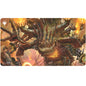 A detailed illustration of the Duskmourn Overlord of the Boilerbilges creature from Magic: The Gathering on a playmat. Brand: Ultra PRO, Item: Duskmourn Overlord of the Boilerbilges Standard Gaming Playmat.