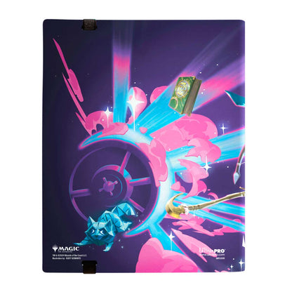 A purple and pink Magic: The Gathering playmat with a celestial theme. Brand: Ultra Pro, Item: Foundations Tiny Bones 9-Pocket PRO-BINDER®