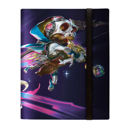 A dark purple 9-Pocket PRO-BINDER featuring the Tiny Bones artwork from Magic: The Gathering. Brand: Ultra PRO, Item: Foundations Tiny Bones 9-Pocket PRO-BINDER.