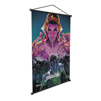 A Magic: The Gathering Liliana Foundations Wall Scroll. Brand: Unknown, Item: Foundations Liliana Wall Scroll.