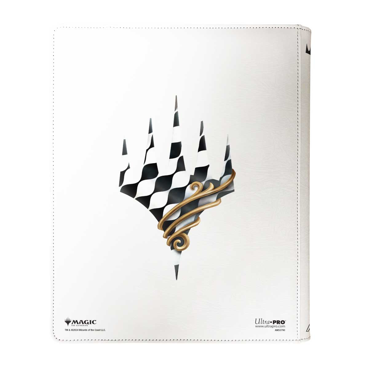 A white Aetherdrift Finish Line Bundle Key Art 9-Pocket Premium Zippered PRO-BINDER for Magic: The Gathering. Brand: Ultra Pro.