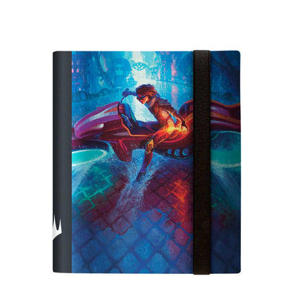 A blue Aetherdrift Chandra 4-Pocket PRO-BINDER for Magic: The Gathering. Brand: Ultra PRO, Item: Aetherdrift Chandra 4-Pocket PRO-BINDER.
