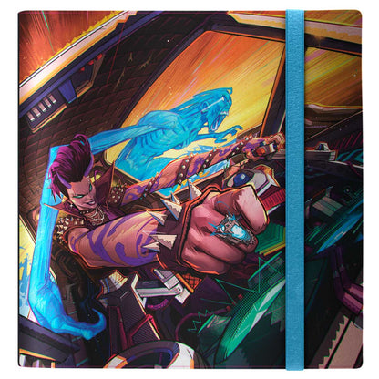 A colorful Aetherdrift TXX Collector Key Art 12-Pocket PRO-BINDER for Magic: The Gathering. Brand: Ultra PRO, Item: Aetherdrift TXX Packaging Collector Key Art 12-Pocket PRO-BINDER® for Magic: The Gathering