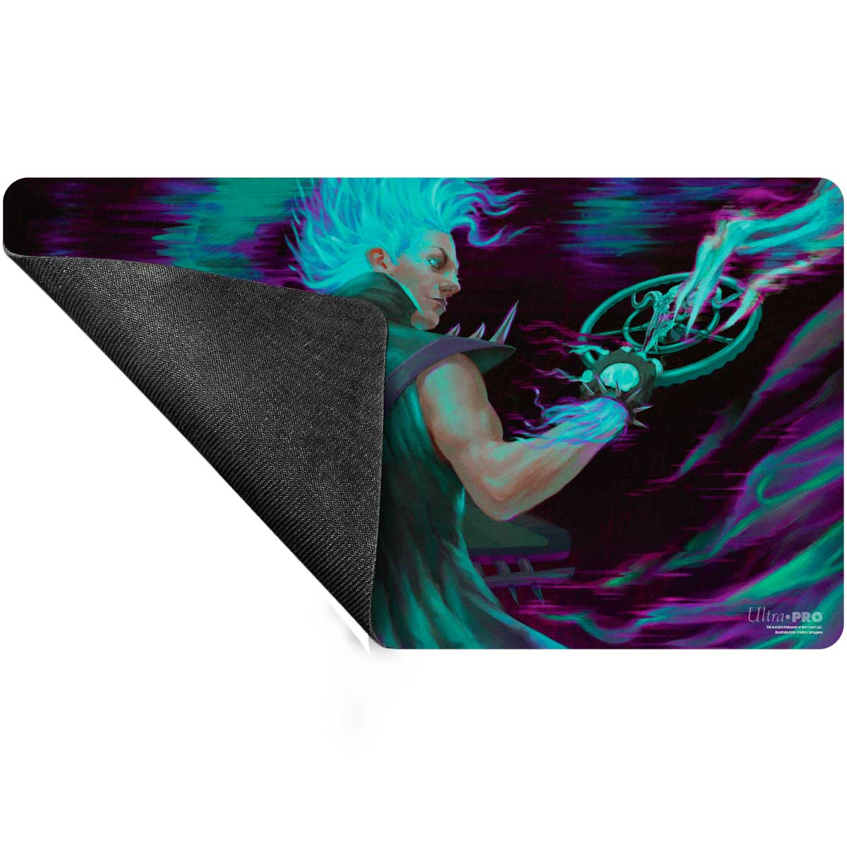 A Aetherdrift Winter, Cursed Rider Playmat for Magic: The Gathering. Brand: Ultra-Pro, Item: Aetherdrift Winter, Cursed Rider Playmat.