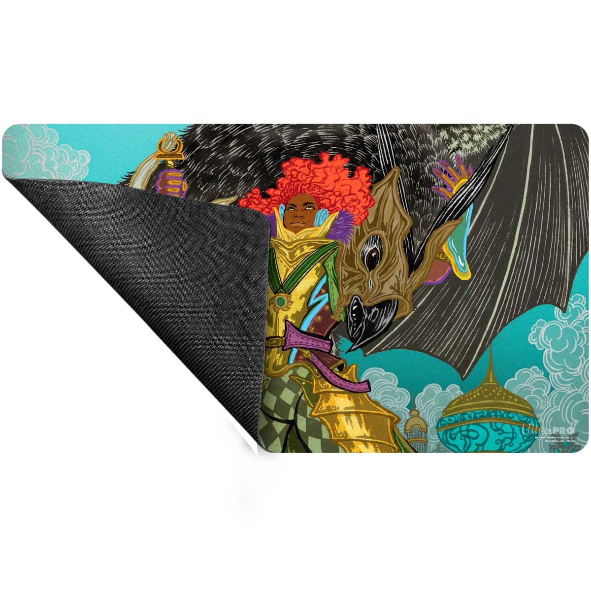 A colorful Aetherdrift Caradora, Heart of Alacria Playmat for Magic: The Gathering. Brand: Ultra PRO, Item: Aetherdrift Caradora, Heart of Alacria Playmat.