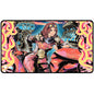 A vibrant, illustrated playmat featuring Aetherdrift Chandra, Spark Hunter from Magic: The Gathering. Brand: Ultra PRO, Item: Aetherdrift Chandra, Spark Hunter AR Enhanced Playmat for Magic: The Gathering