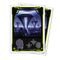 A futuristic landscape with towering structures and a cloaked figure, featuring stylized icons of a warrior and geometric shapes. Brand: Ultra PRO, Item: Edge of Eternities Susur Secundi, Void Altar 105ct APEX DECK PROTECTOR® Sleeves for Magic: The Gathering.