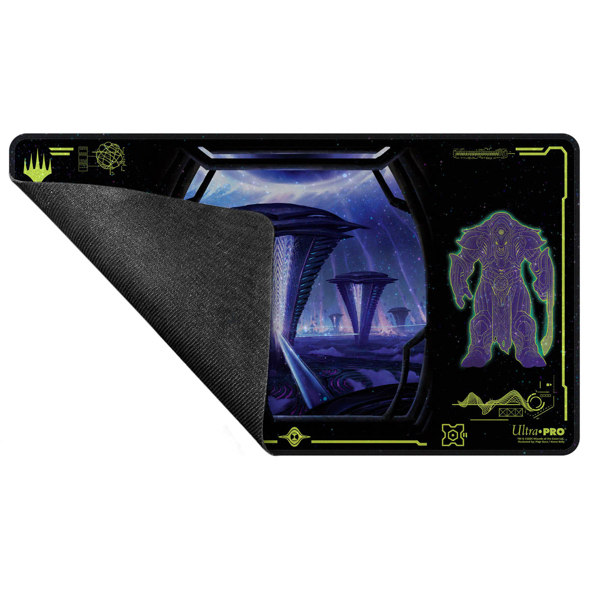 A black and purple Edge of Eternities Susur Secundi, Void Altar HOLOFOIL Playmat for Magic: The Gathering. Brand: Ultra-Pro, Item: Edge of Eternities Susur Secundi, Void Altar HOLOFOIL Playmat.