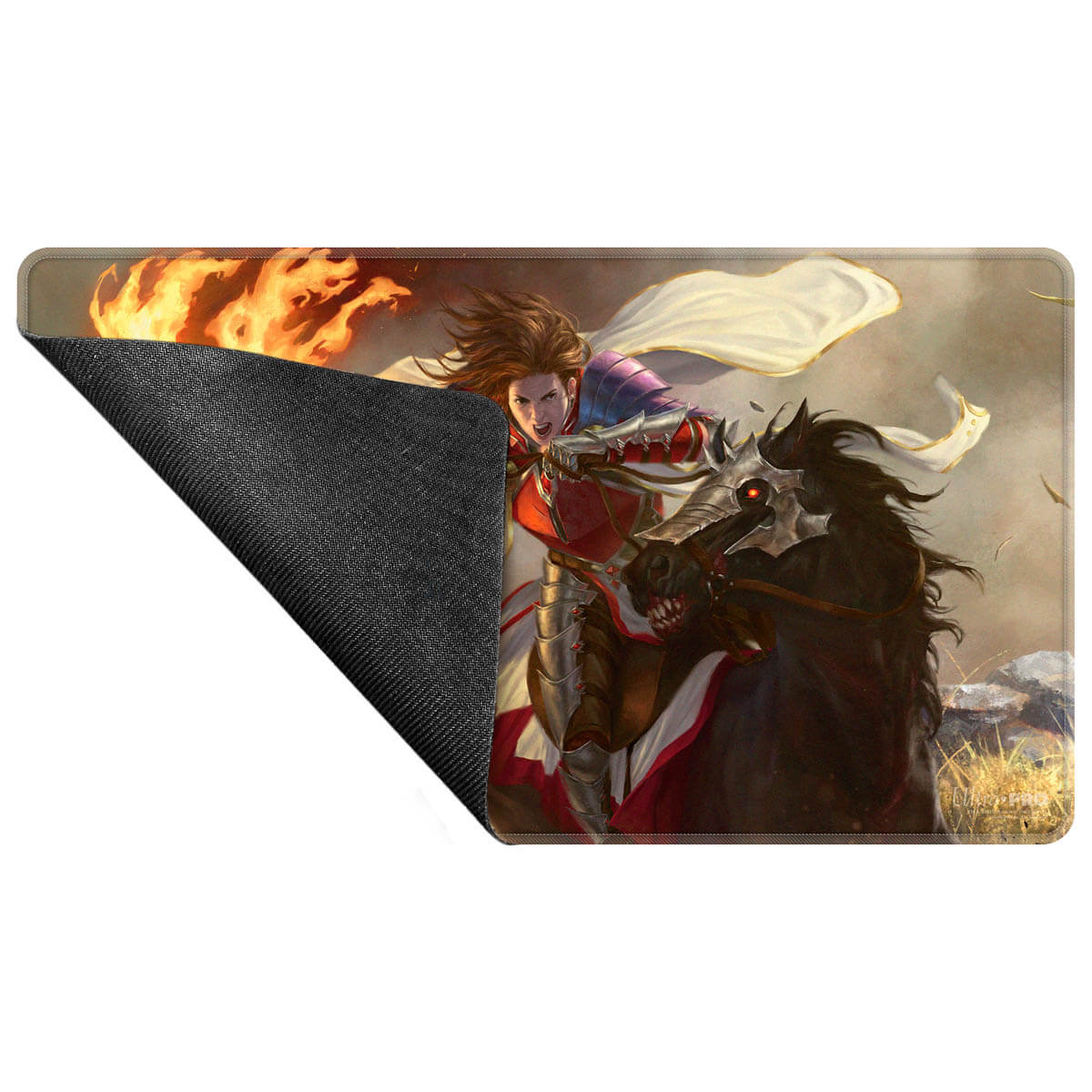 A Magic: The Gathering Commander Series #8 Syr Gwyn, Hero of Ashvale Stitched Playmat. Brand: Unknown, Item: Syr Gwyn, Hero of Ashvale Playmat.