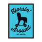 A blue and black Horsin' Around Sleeve. Brand: Legion Supplies, Item: Horsin' Around Sleeve.
