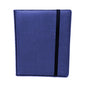 A blue Dragon Hide 9-pocket binder. Brand: Legion Supplies, Item: 9 Pocket Dragon Hide Blue Binder.