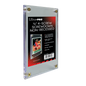 A clear 1/4" Screwdown Non-Recessed Holder for trading cards. Brand: Ultra PRO, Item: 1/4" Screwdown Non-Recessed Holder