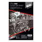 A black and white Ultra PRO Current Size Board comic board. Brand: Ultra PRO, Item: Current Size Board