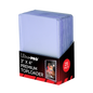 A stack of clear Ultra PRO 3" x 4" Premium Toploader Sleeves (25ct).