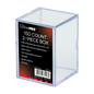 A clear 2-piece 150 card storage box. Brand: Ultra PRO, Item: 150 Count 2-Piece Box.