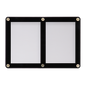A black 2-card screwdown card holder. Brand: Ultra PRO, Item: 2-Card Black Frame Screwdown Holder.