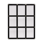 A Black 9-Card Frame Screwdown Holder. Brand: Ultra PRO, Item: 9-Card Black Frame Screwdown Holder