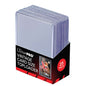 A stack of clear Ultra PRO Vintage Card Size Toploader sleeves in a black and red box. Brand: Ultra PRO, Item: 2-5/8" x 3-3/4" Vintage Card Size TOPLOADER® Sleeves (25ct)