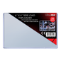 A clear 6" x 4" Side Load Toploader Sleeves. Brand: Ultra PRO, Item: 25 Pack.