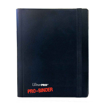 A Black 4-Pocket PRO-BINDER. Brand: Ultra PRO, Item: 4-Pocket Black PRO-BINDER®