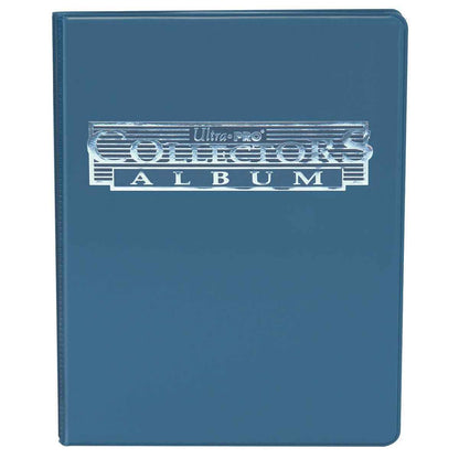 A Blue 4-Pocket Collectors Portfolio. Brand: Ultra PRO, Item: 4-Pocket Collectors Portfolio.