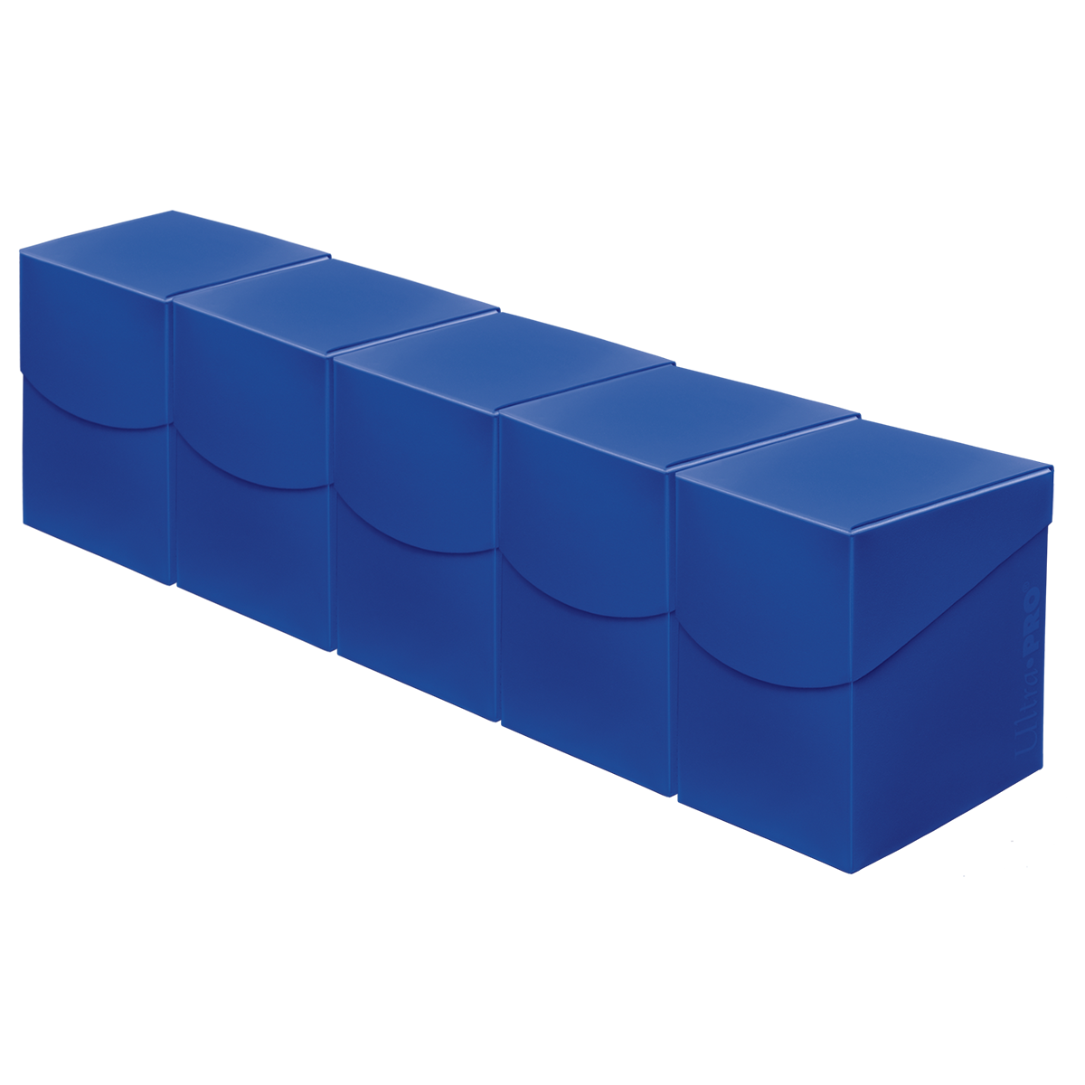 A blue Eclipse Pro 100+ Deck Box 5 Set Bundle. Brand: Ultra PRO, Item: Eclipse Pro 100+ Deck Box 5 Set Bundle - Pacific Blue