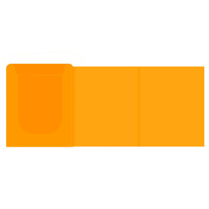 A bright orange comic book bag and board set. Brand: CGC, Item: Signature Series Comics Bags and Boards.