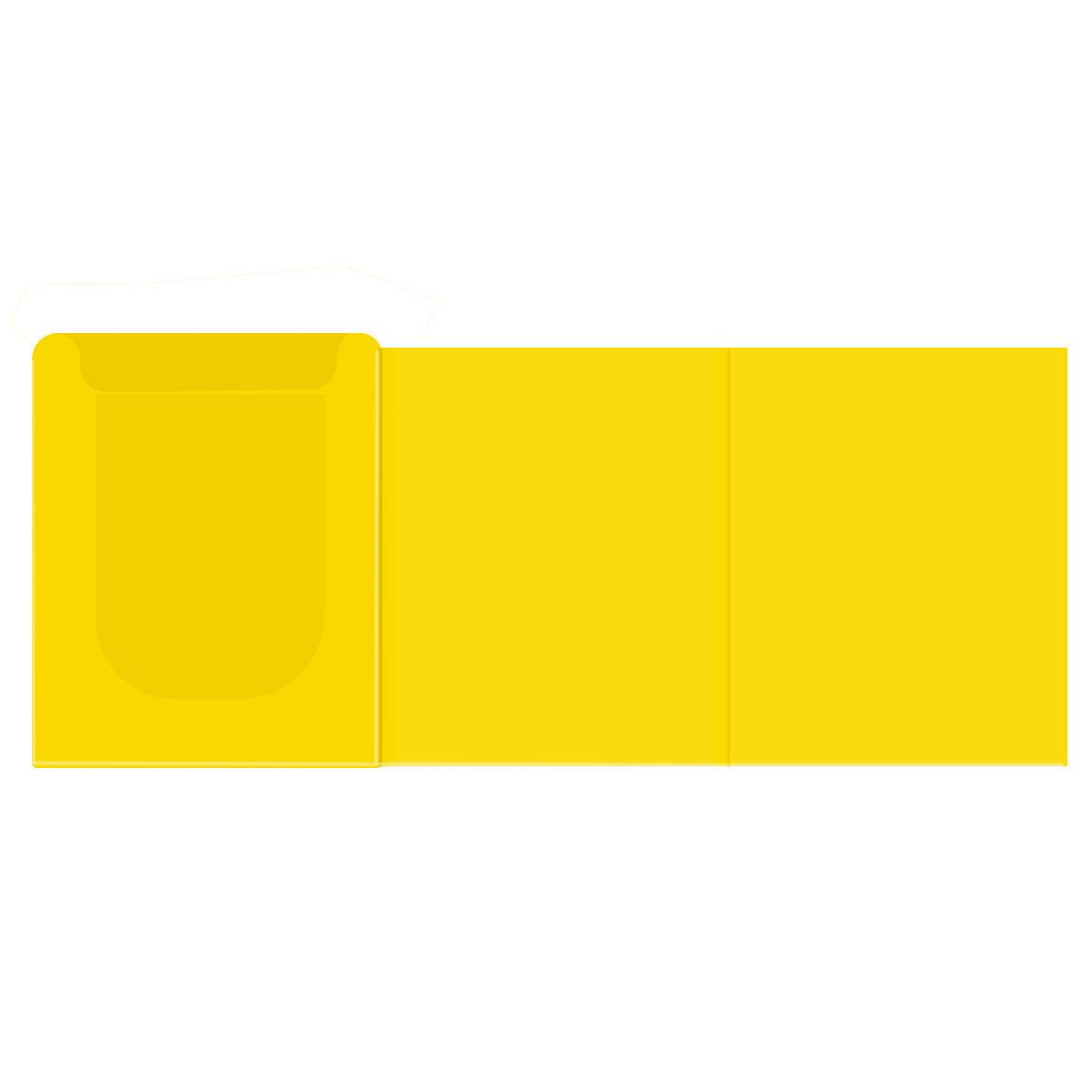 A yellow CGC Signature Series Magazine Bag and Board.