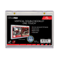 A clear Ultra PRO Vertical Double Booklet ONE-TOUCH Magnetic Card Holder for 175pt cards.