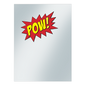 A red and yellow POW! comic book style Standard DECK PROTECTOR® Sleeve Covers. Brand: Ultra PRO, Item: Gamers: POW! Standard DECK PROTECTOR® Sleeve Covers (50ct).