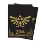 A Black & Gold Standard DECK PROTECTOR® Sleeves for The Legend of Zelda. Brand: Ultra PRO, Item: Hyrule Crest Black & Gold Standard DECK PROTECTOR® Sleeves (65ct) for The Legend of Zelda