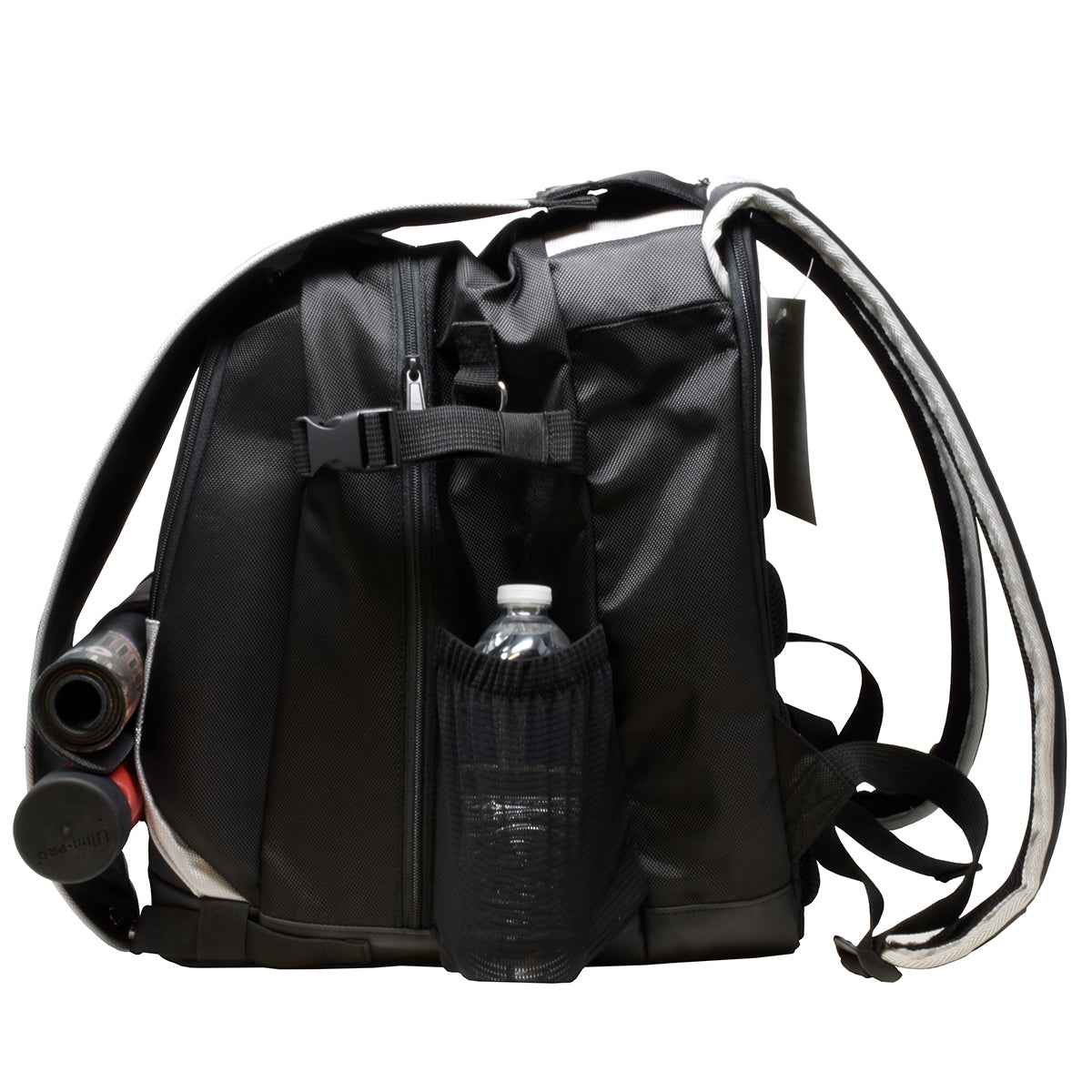 A Black Citadel Backpack with Silver Trim. Brand: nan, Item: nan.