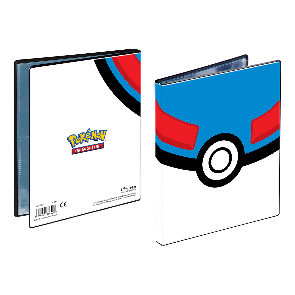 A Great Ball 4-Pocket Portfolio for Pokémon. Brand: Ultra PRO, Item: Great Ball 4-Pocket Portfolio.