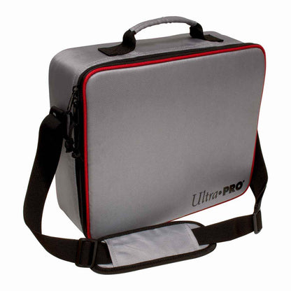 A gray Collector's Deluxe Carrying Case. Brand: Ultra PRO, Item: Collector's Deluxe Carrying Case.