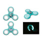 A teal fidget spinner with Hatsune Miku graphics and LED lights. Brand: Ultra PRO, Item: Fidget Spinner with LED lights for Hatsune Miku.