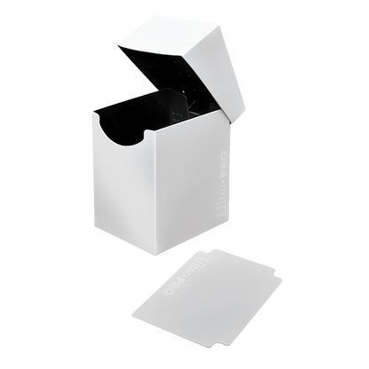 An Arctic White ECLIPSE PRO 100+ DECK BOX. Brand: Ultra-Pro, Item: ECLIPSE PRO 100+ DECK BOX - Arctic White