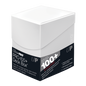 An Arctic White Ultra PRO PRO-100+ Deck Box. Brand: Ultra PRO, Item: ECLIPSE® PRO 100+ DECK BOX® - Arctic White.