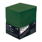 A Forest Green Deck Box. Brand: Ultra PRO, Item: PRO-100+ Deck Box