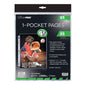 A clear plastic 1-Pocket Page sleeve. Brand: Ultra PRO, Item: Anti-Microbial Guard 1-Pocket Pages (25ct) for 8-1/2" X 11" Sheets.